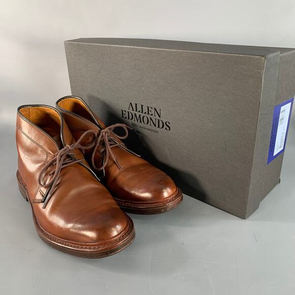 ALLEN EDMONDS Size 7 Dundee Brown Leather Chukka Ankle Boots main image 8